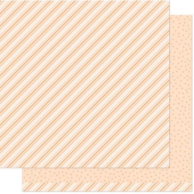 Lawn Fawn Stripes 'n Sprinkles Designpapier - Oh My Orange